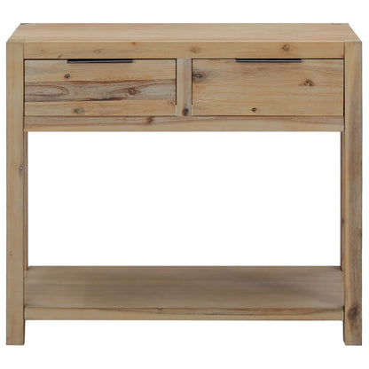 Tavolo Consolle 82x33x73 cm in Legno Massello di Acacia