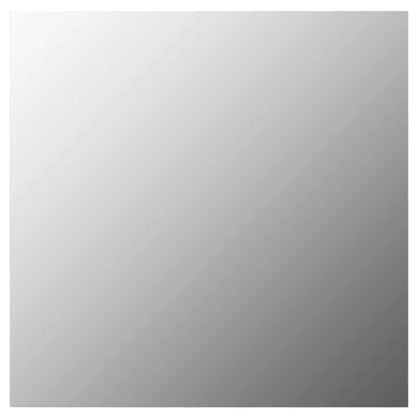 Specchio da Parete 50x50 cm Quadrato in Vetro