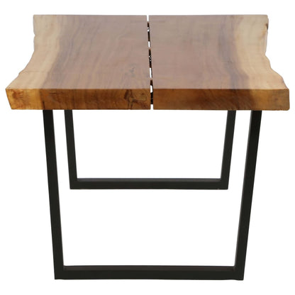 Tavolino da Salotto in Legno Massello di Suar 102x56x41 cm