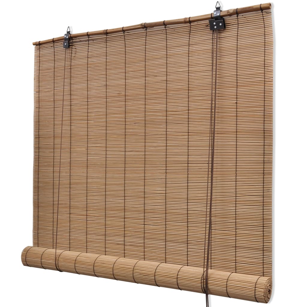 Tenda Avvolgibile in BambÃƒÂ¹ 100x220 cm Marrone