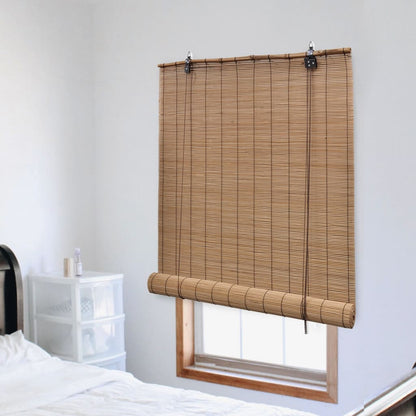 Tenda Avvolgibile in BambÃƒÂ¹ 100x220 cm Marrone