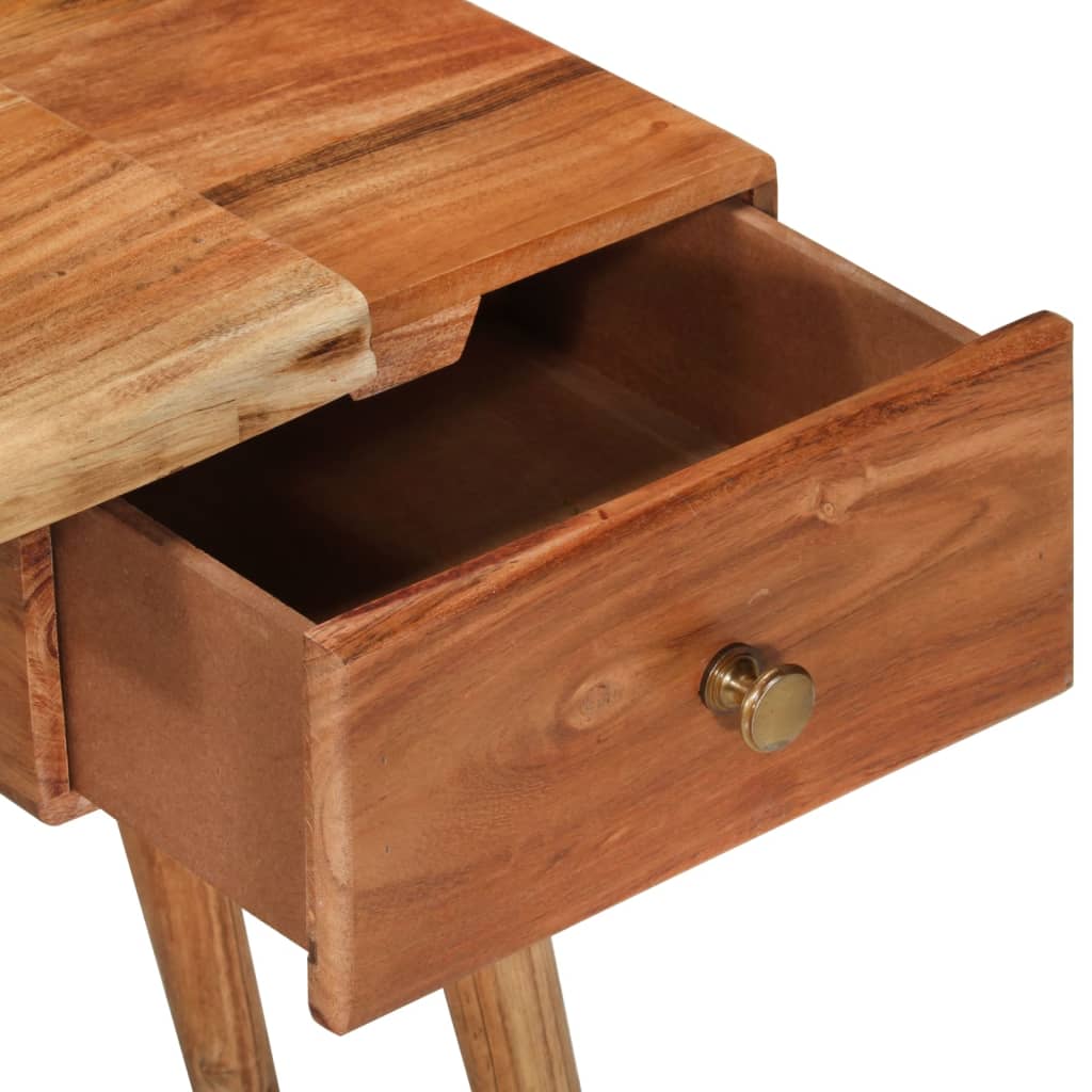 Comodino in Legno Massello d'Acacia 45x32x55cm