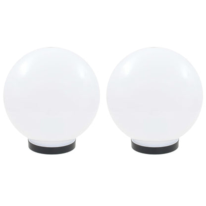 Set Lampade a LED Sferiche 2 pz 25 cm in PMMA