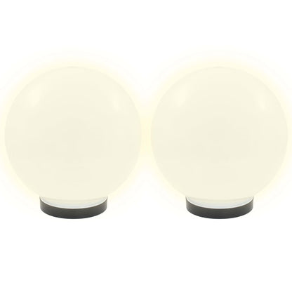 Set Lampade a LED Sferiche 2 pz 25 cm in PMMA