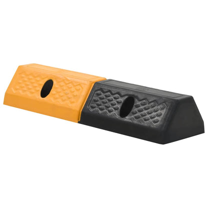 Delimitatori di Parcheggio 2 pz in Gomma 49x15x9 cm
