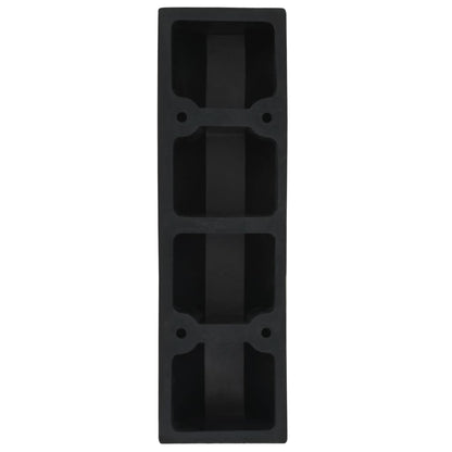 Delimitatori di Parcheggio 2 pz in Gomma 49x15x9 cm