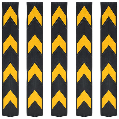 Protezioni Angolari Riflettenti 5 pz in Gomma 80 cm