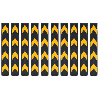 Protezioni Angolari Riflettenti 10 pz in Gomma 80 cm