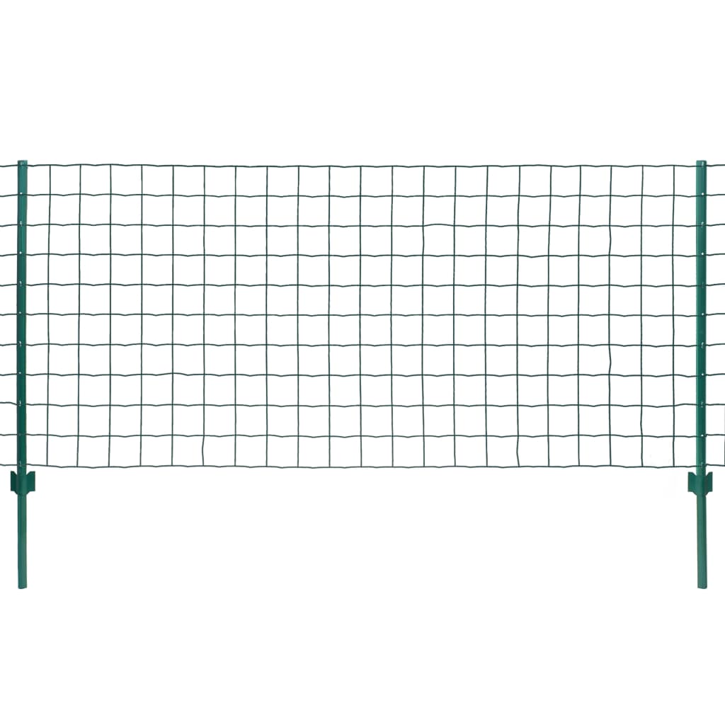 Set Recinzione Euro 20x1 m in Acciaio Verde