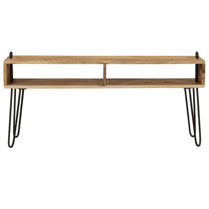 Mobile Porta TV in Legno Massello di Mango 110x35x45 cm