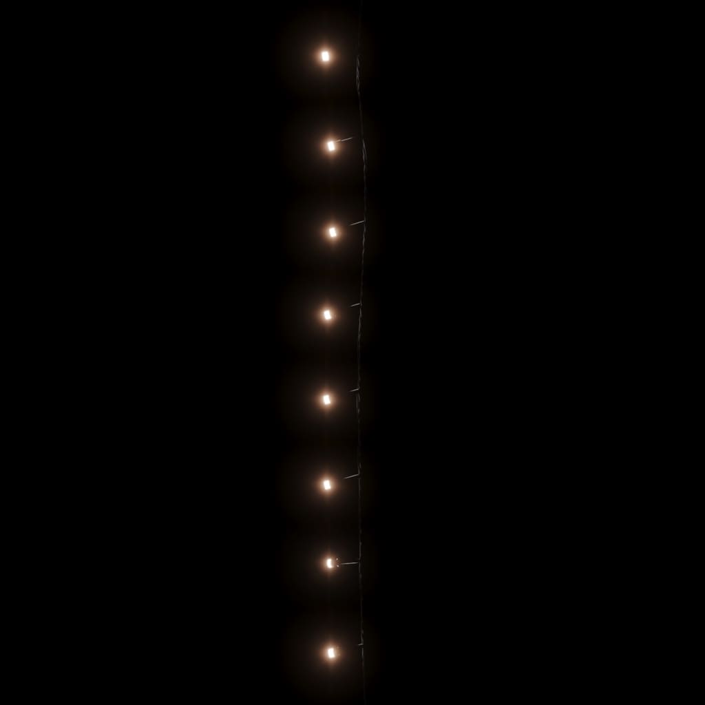 Stringa di Luci con 1000 LED 60 m 8 Effetti Luce IP44 Bianco Caldo