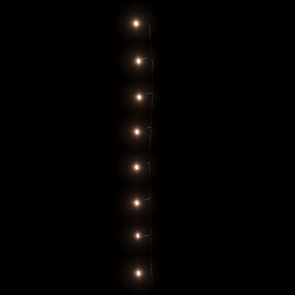 Stringa di Luci con 1000 LED 60 m 8 Effetti Luce IP44 Bianco Caldo