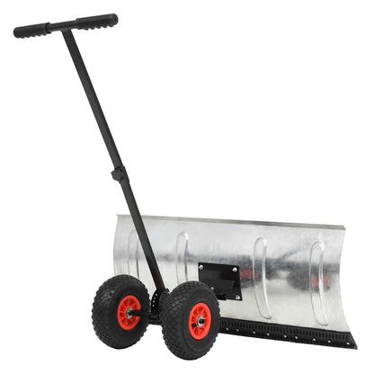 Spazzaneve Manuale con Ruote 100x44 cm
