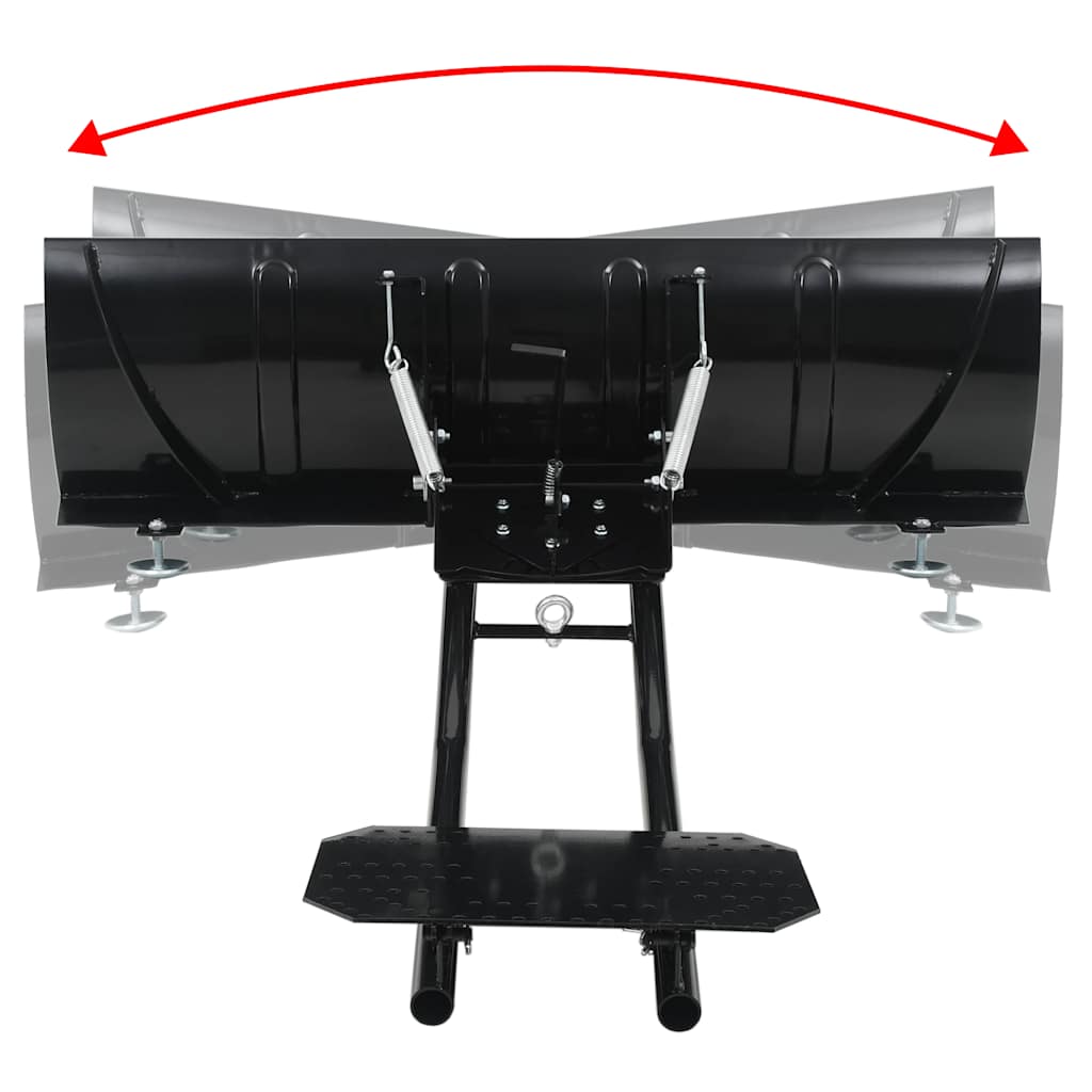 Spazzaneve per ATV 120x38 cm Nero