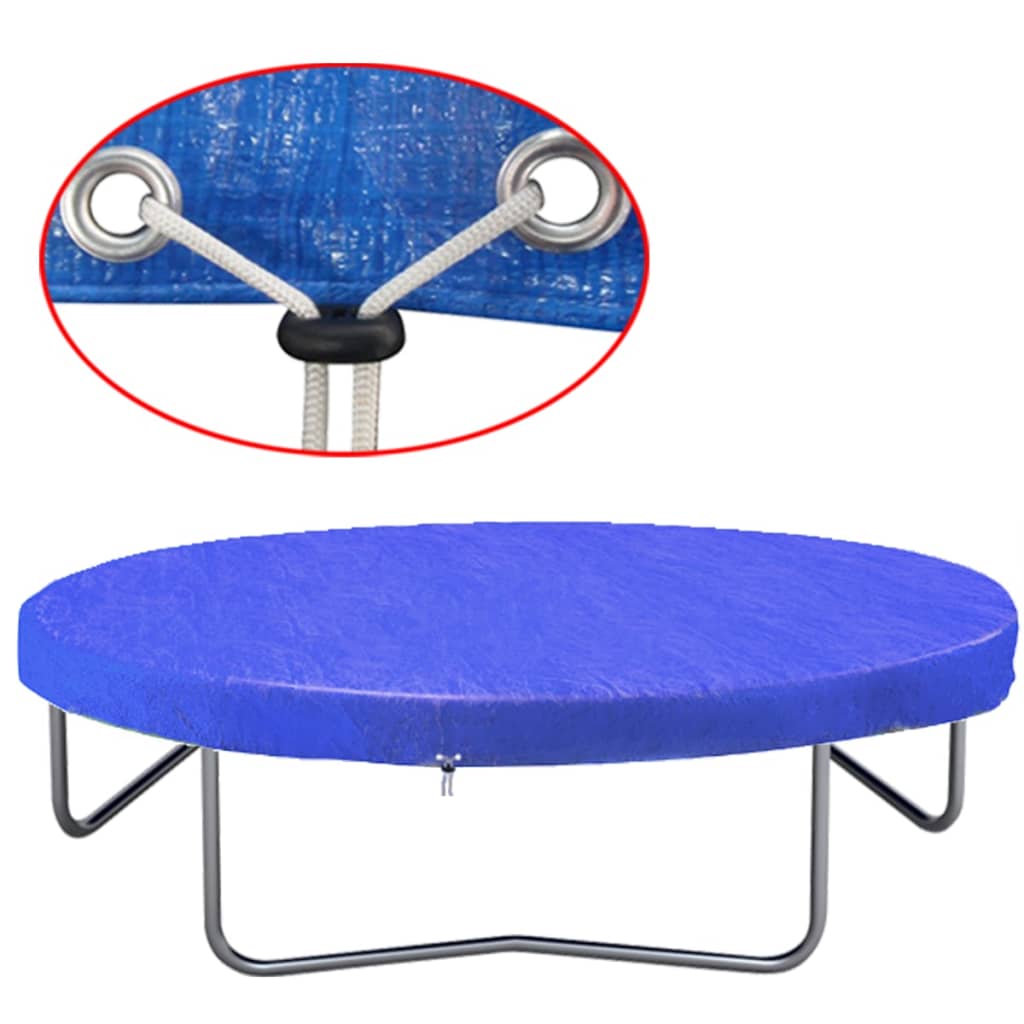 Telo Copertura per Trampolino Elastico in PE 360-367 cm 90 g/mÂ²