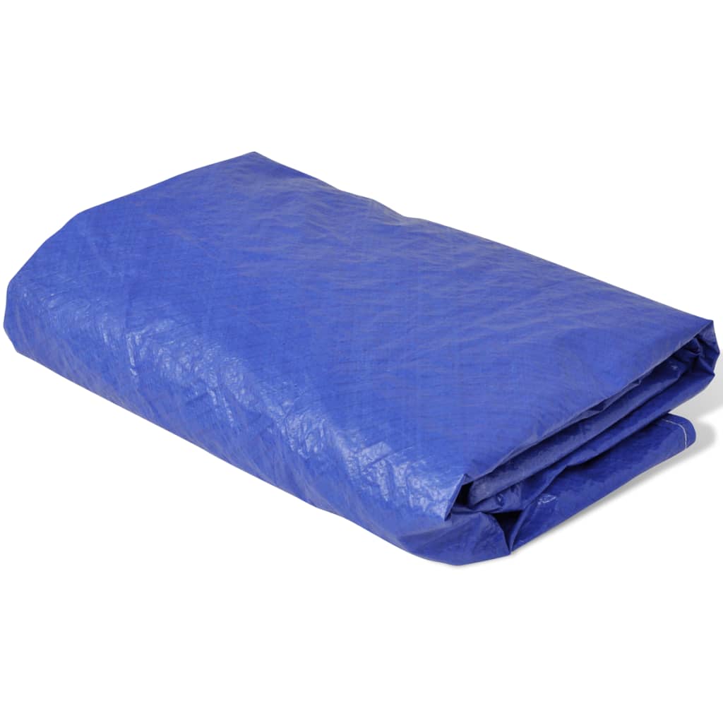 Telo Copertura per Trampolino Elastico in PE 360-367 cm 90 g/mÂ²