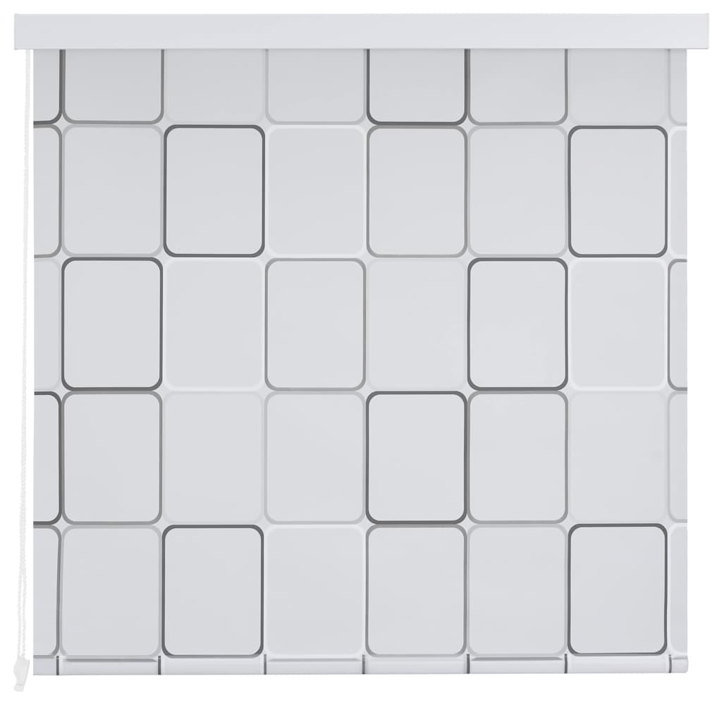 Tenda a Rullo per Doccia 140x240 cm Quadrati