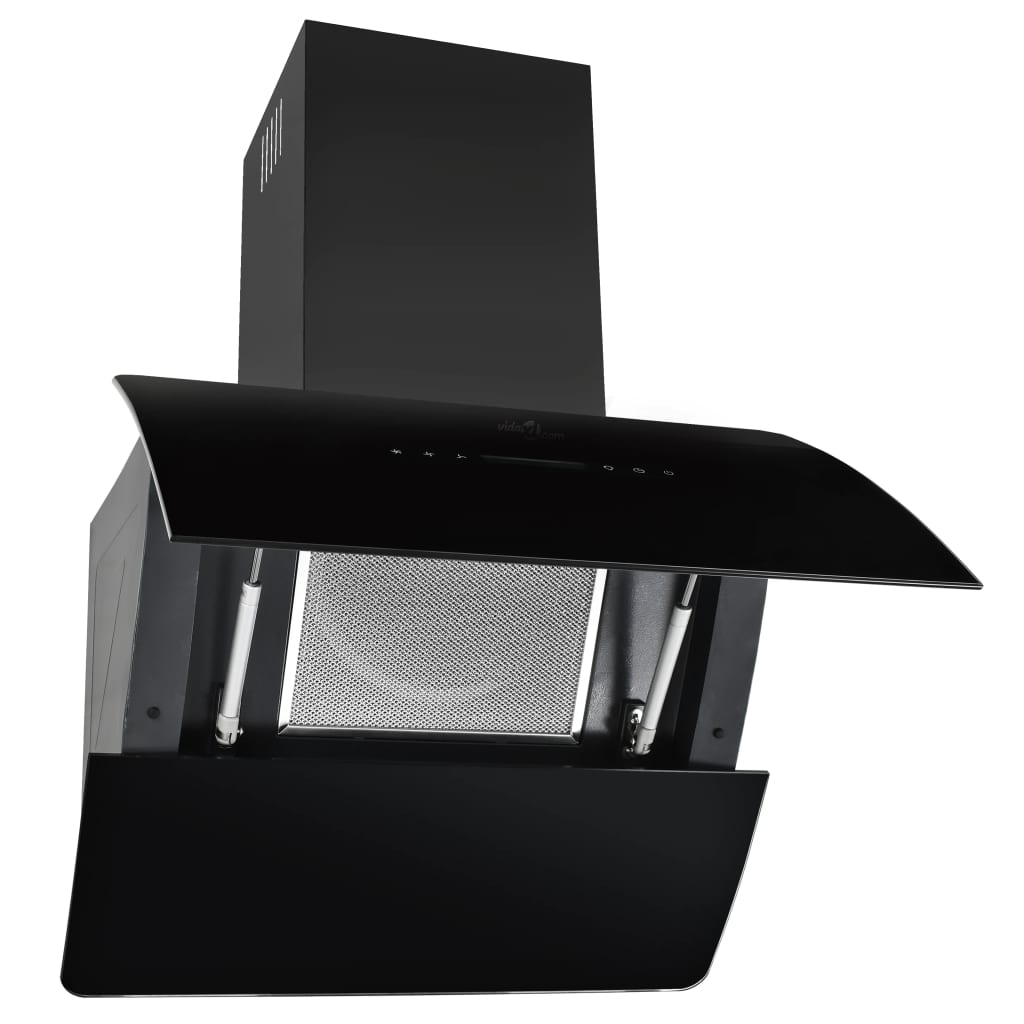 Cappa Aspirante a Muro Acciaio Inox 756 mÂ³/h 60 cm Nera