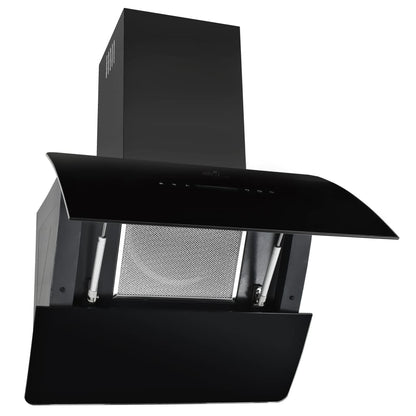 Cappa Aspirante a Muro Acciaio Inox 756 mÂ³/h 60 cm Nera