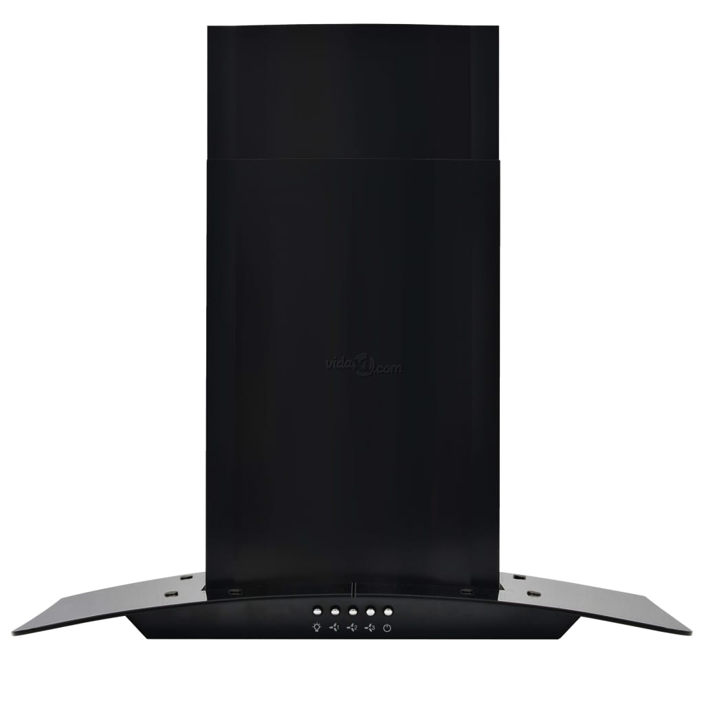 Cappa Aspirante a Muro Acciaio Inox 756 mÂ³/h 60 cm Nera