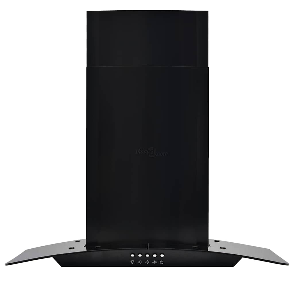 Cappa Aspirante a Muro Acciaio Inox 756 mÂ³/h 60 cm Nera