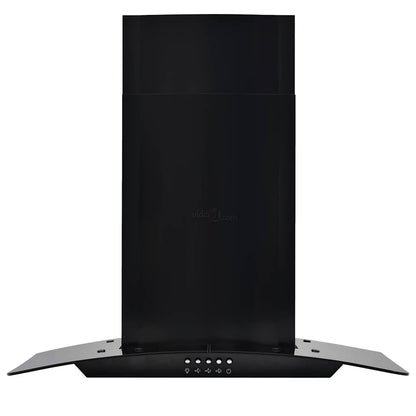 Cappa Aspirante a Muro Acciaio Inox 756 mÂ³/h 60 cm Nera
