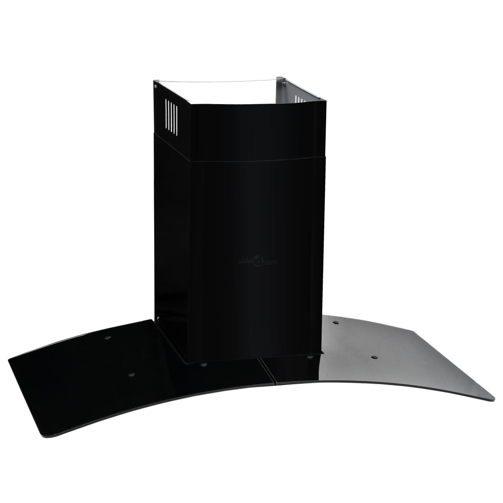 Cappa Aspirante a Muro Acciaio Inox 756 mÃ‚Â³/h 90 cm Nera