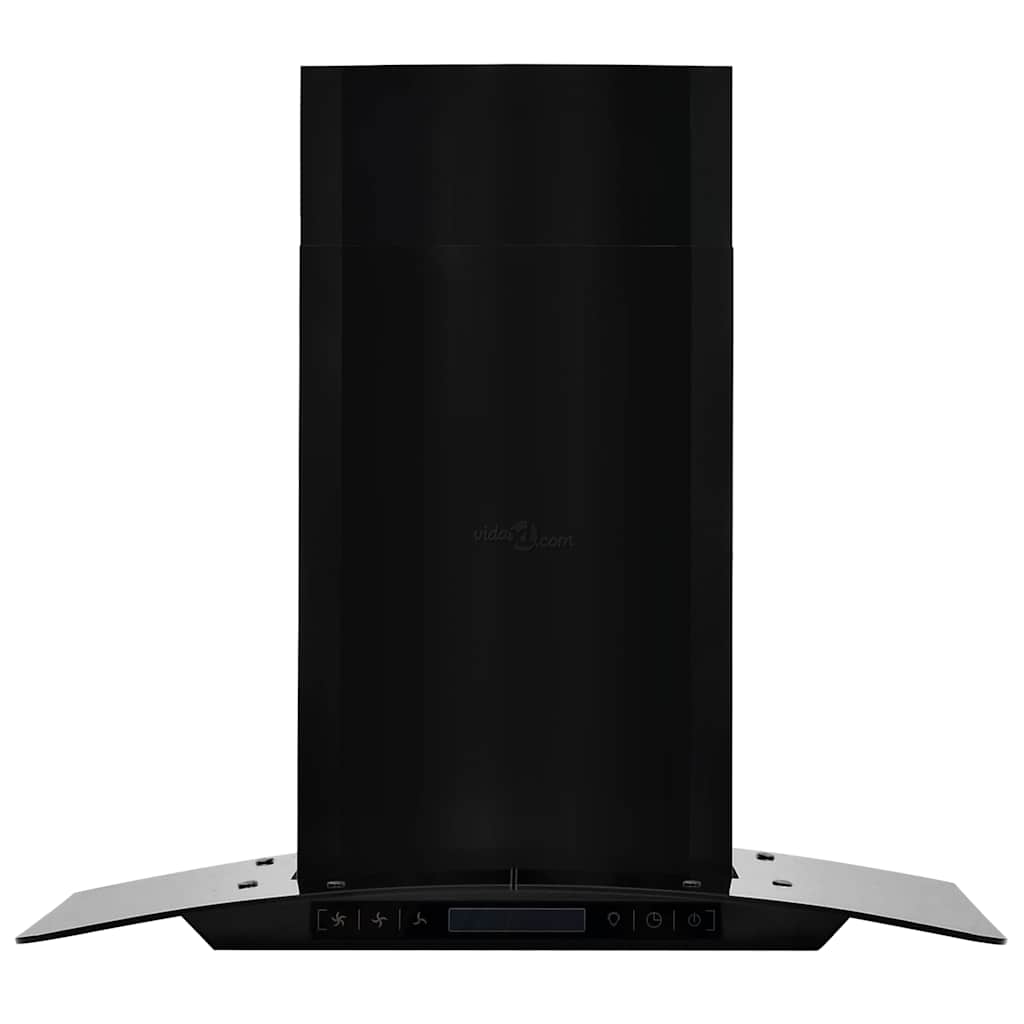 Cappa Aspirante a Muro Acciaio Inox 756 mÂ³/h 60 cm Nera