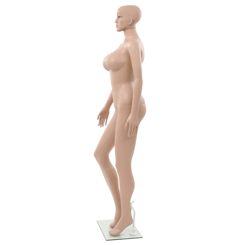 Manichino Donna con Base in Vetro 180 cm Beige