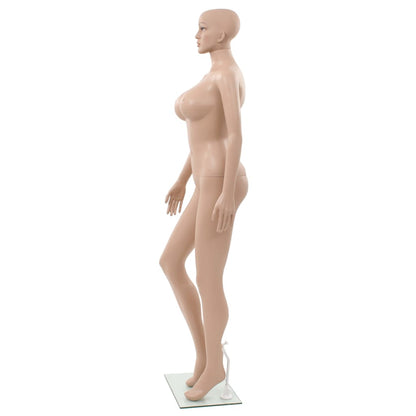 Manichino Donna con Base in Vetro 180 cm Beige