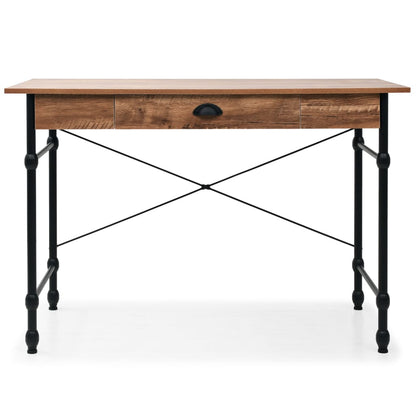 Scrivania con Cassetto 110x55x75 cm Colore Quercia