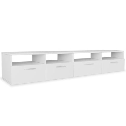 Mobili TV 2 pz in Legno Multistrato 95x35x36 cm Bianchi