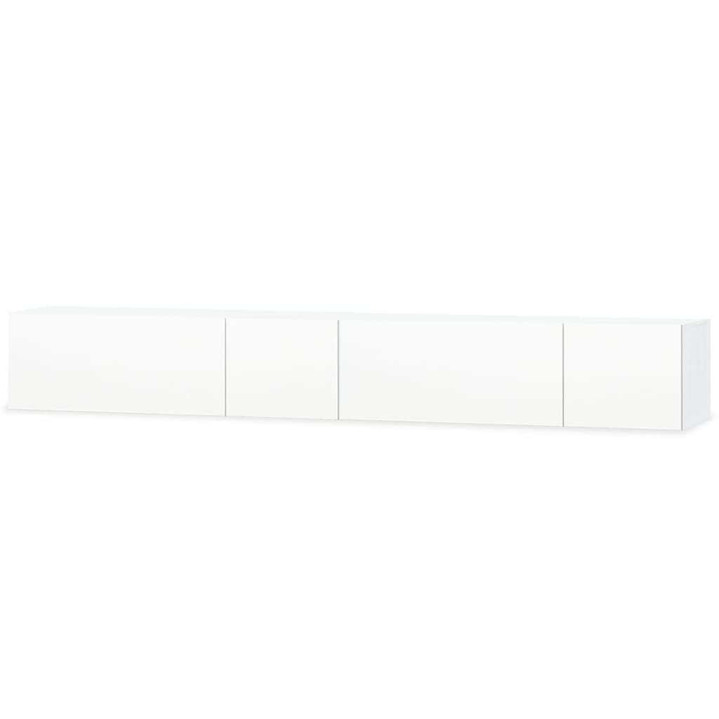 Mobili TV 2 pz in Legno Multistrato 120x40x34 cm Bianco Lucido