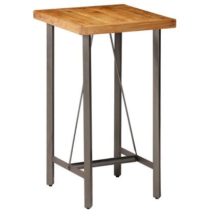 Tavolo da Bar in Teak Massello di Recupero 60x60x107 cm