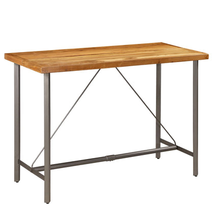Tavolo da Bar in Teak Massello di Recupero 150x70x106 cm
