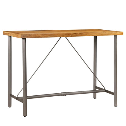 Tavolo da Bar in Teak Massello di Recupero 150x70x106 cm