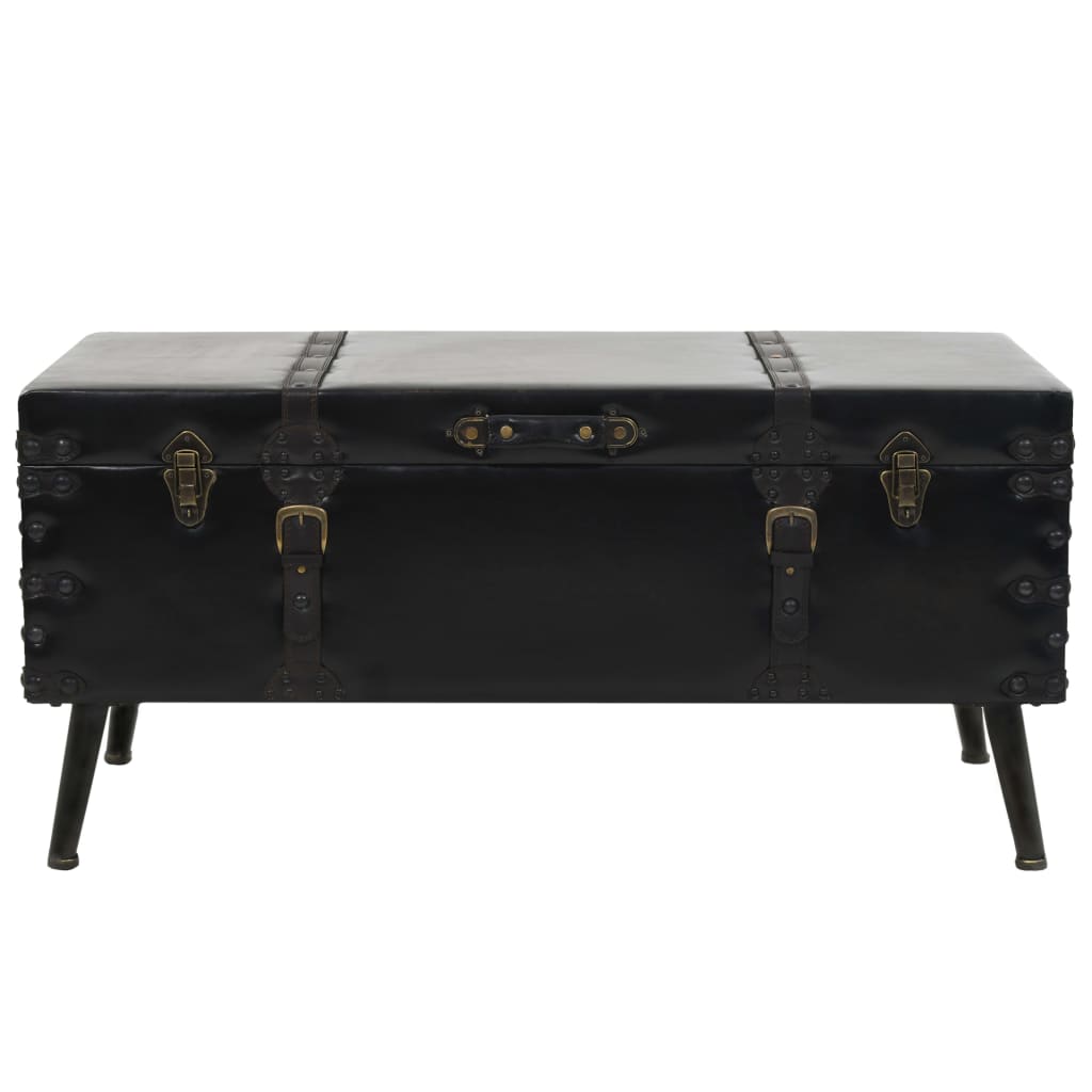 Tavolino da Salotto in MDF e Acciaio 102x51x48 cm