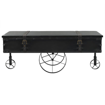 Tavolino da Salotto in MDF e Legno di Abete 110x55x43 cm
