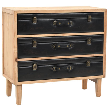 Cassettiera in Legno Massello di Abete 80x36x75 cm
