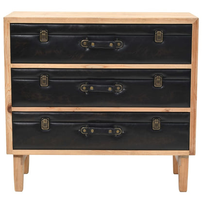 Cassettiera in Legno Massello di Abete 80x36x75 cm