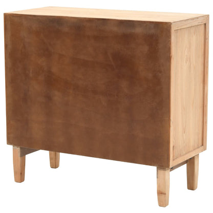 Cassettiera in Legno Massello di Abete 80x36x75 cm