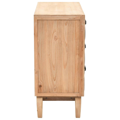 Cassettiera in Legno Massello di Abete 80x36x75 cm