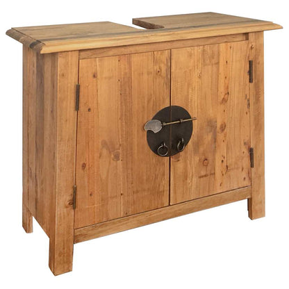 VanitÃ  da Bagno in Legno Massello di Pino 70x32x63 cm
