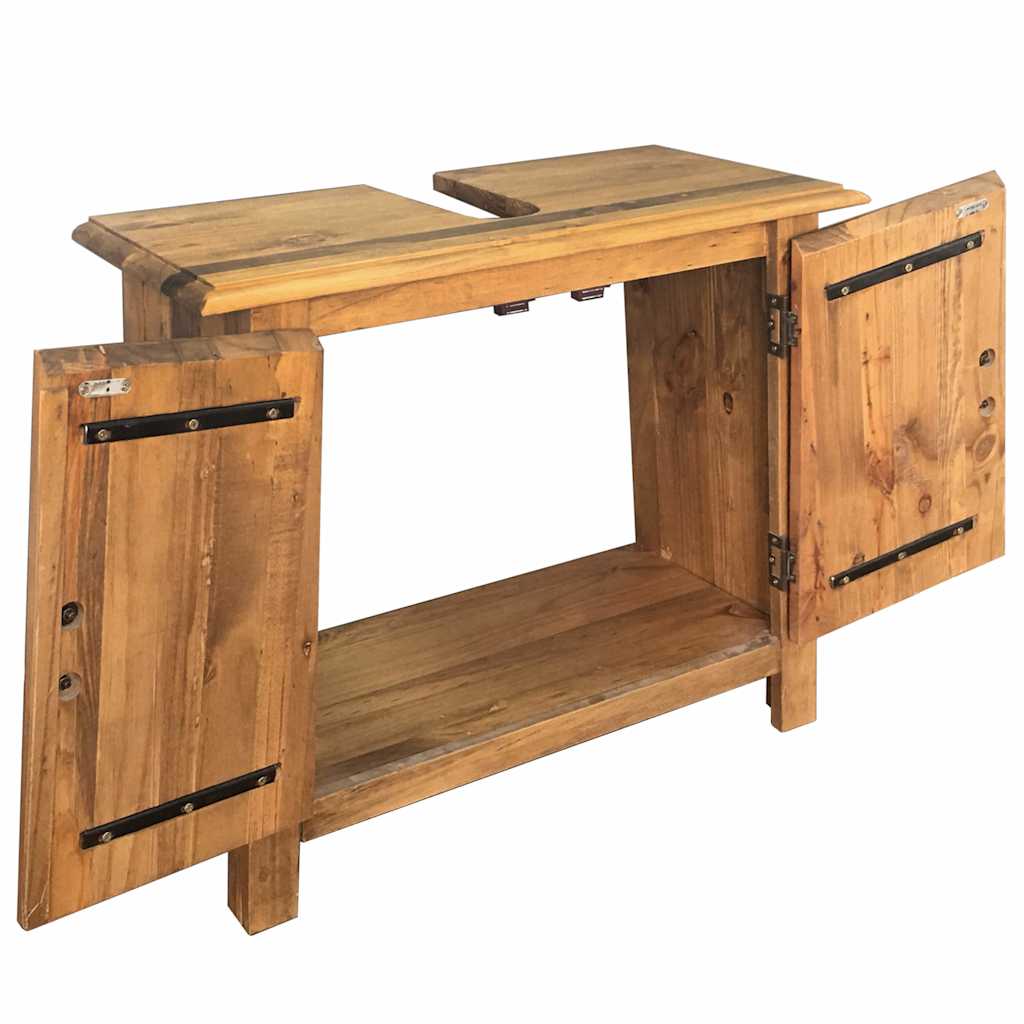 VanitÃ  da Bagno in Legno Massello di Pino 70x32x63 cm