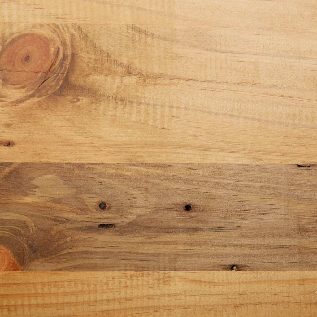 Specchio da Bagno in Legno Massello di Pino 70x12x79 cm
