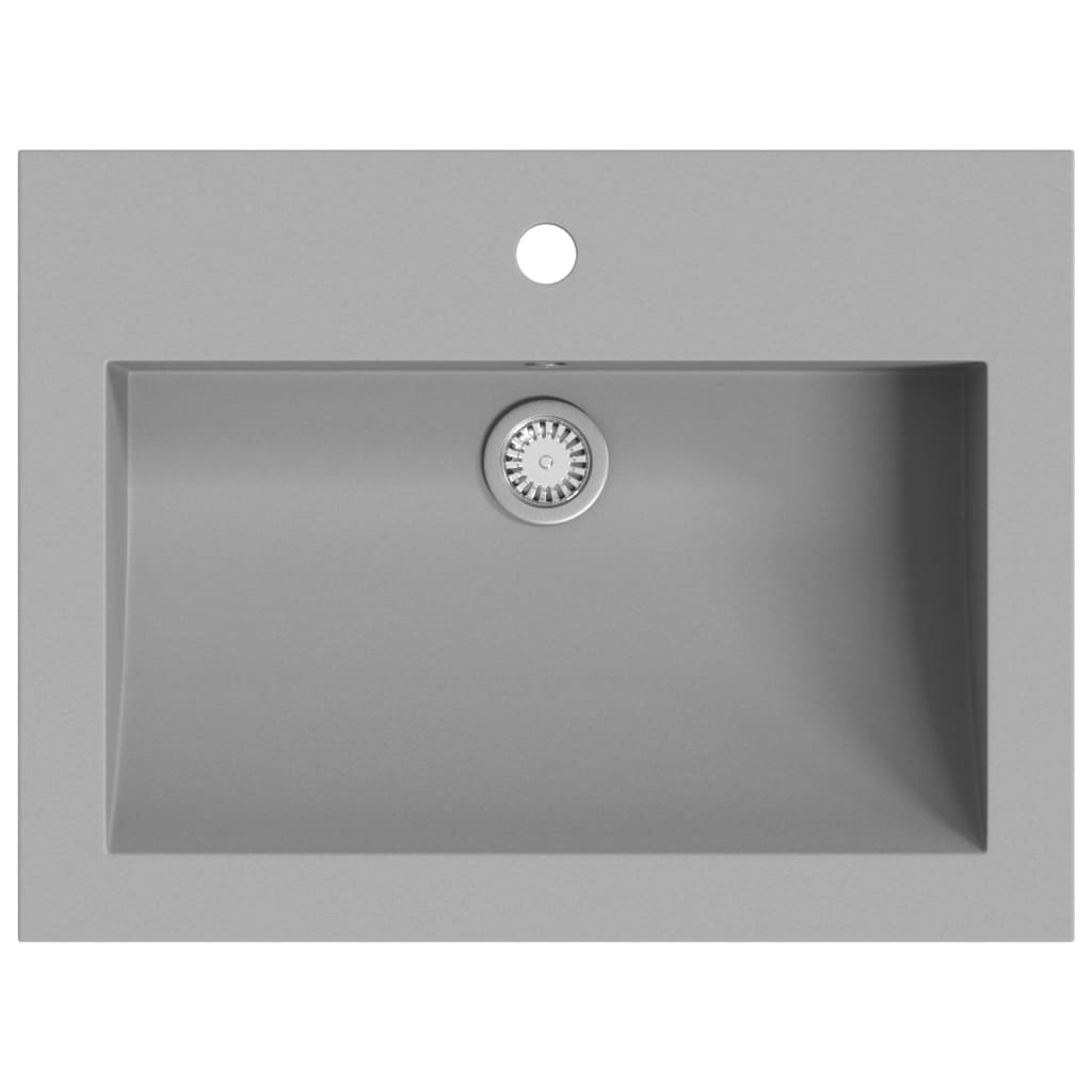 Lavandino in Granito 600x450x120 mm Grigio