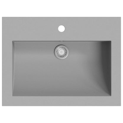 Lavandino in Granito 600x450x120 mm Grigio