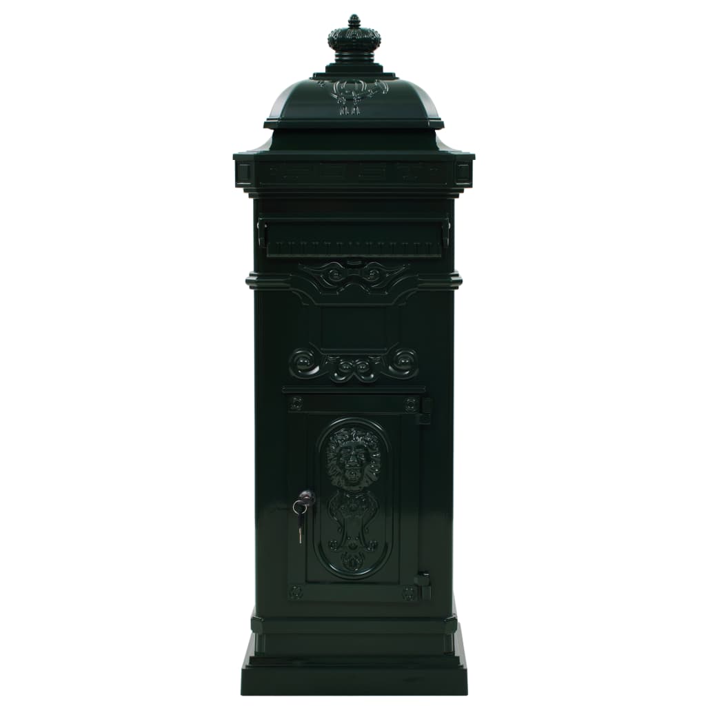 Cassetta della Posta in Alluminio Inossidabile Vintage Verde