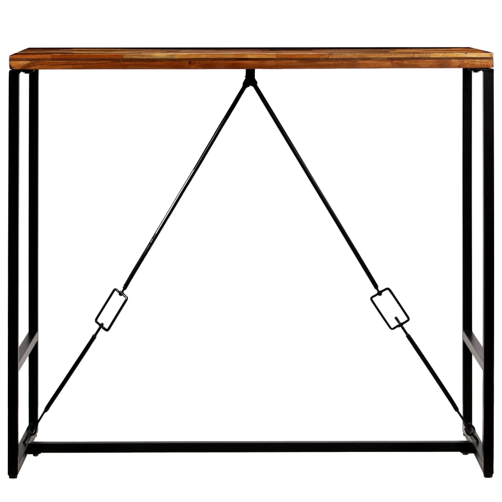Tavolino da Bar in Legno Massello di Recupero 120x60x106cm