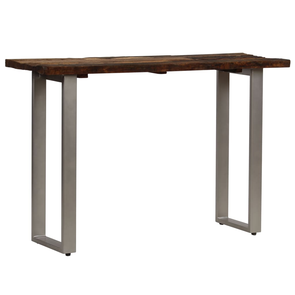 Consolle in Legno di Recupero e Acciaio 120x35x76 cm